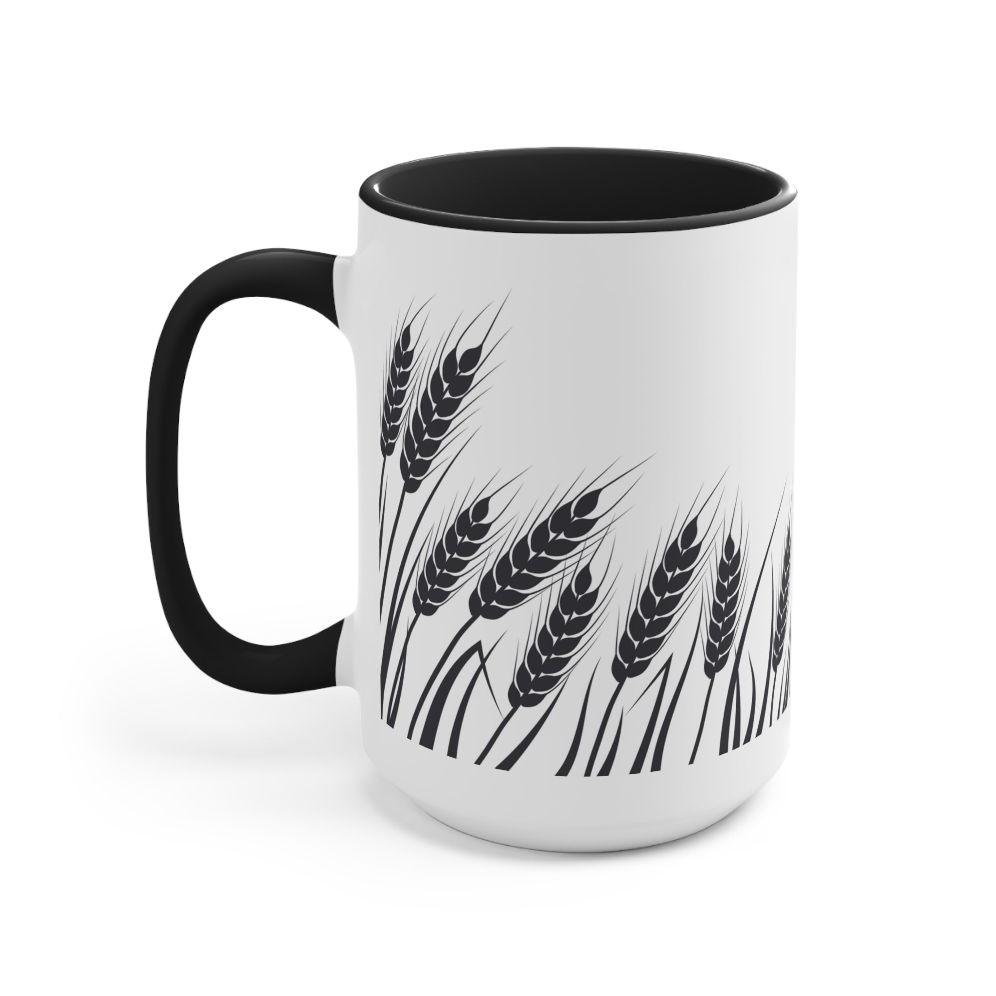 Wheat In The Wind Christian Bible Verse Latte Coffee Mug | John 12:24