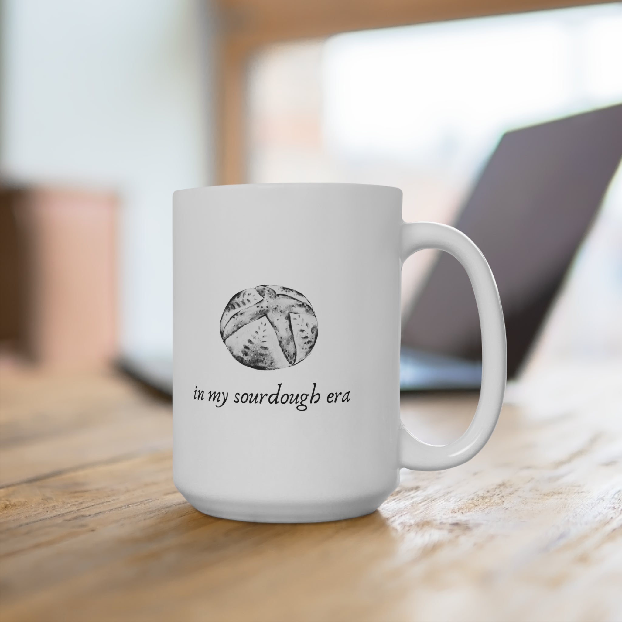 In My Sourdough Era Mug - White Minimalist Design