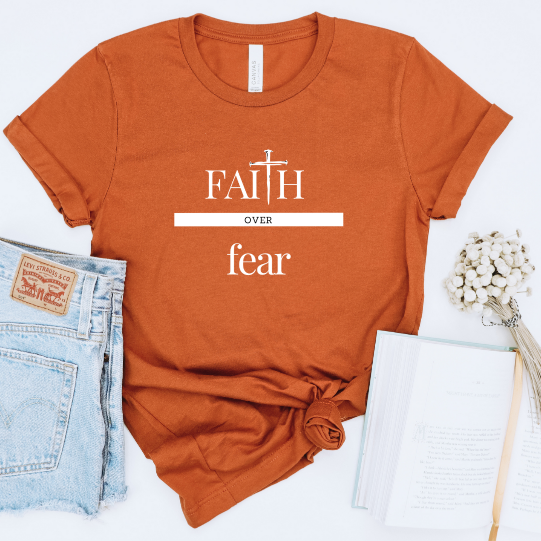 Faith Over Fear T-Shirt - Light Theme